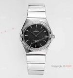 Replica Omega Constellation Watch Swiss Quartz Diamond Bezel 